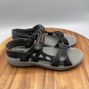Merrell Cedrus Convertible Hiking Sandals Womens 9 Black Rose Red Walking Water